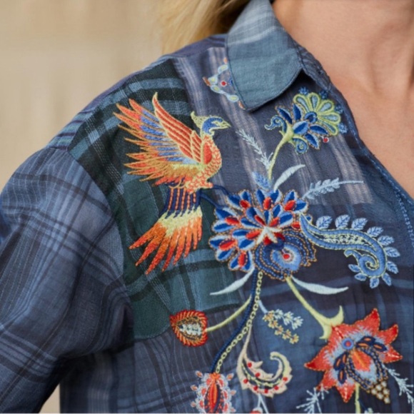 Johnny Was “Kyra Button Down Shirt Tunic”. New with tags. - Picture 5 of 7